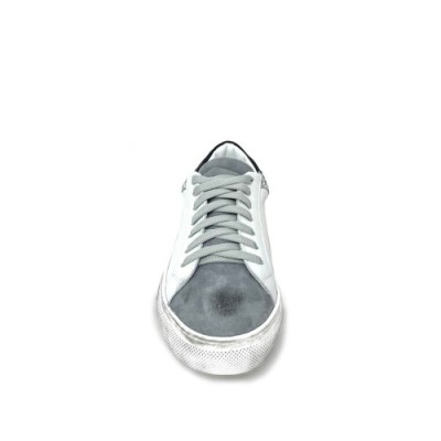 Sneakers bianco grigio glitter argento