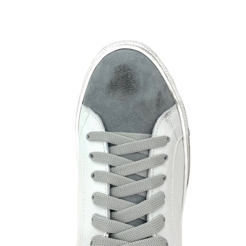 Sneakers bianco grigio glitter argento