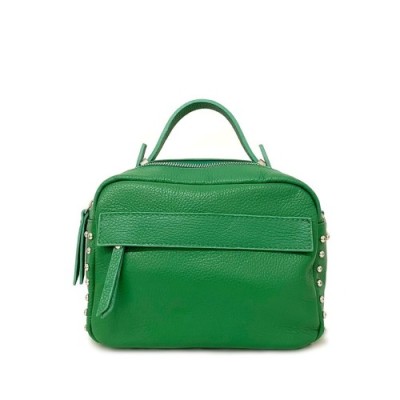 Mini bag verde con borchie