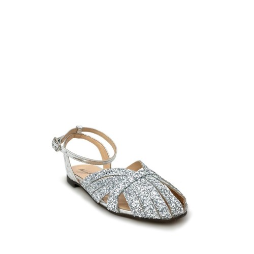 Sandali ragnetto glitter argento